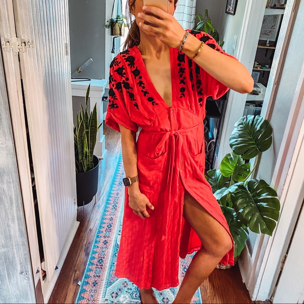 Free People Love To Love You Midi Dress Small